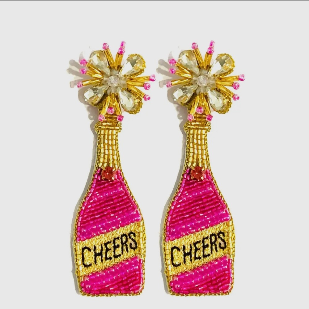 Cheers Champagne Earrings